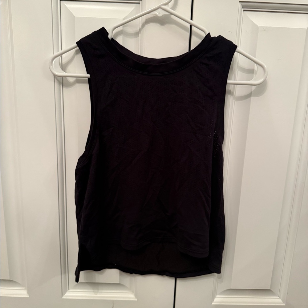 lululemon athletica Black Mesh Tank Top